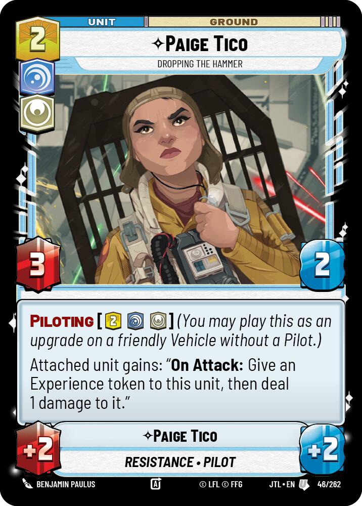 Paige Tico, Dropping the Hammer, Jump to Lightspeed Card Art