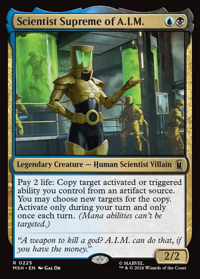 Scientist Supreme of A.I.M., Marvel Super Heroes Card Art