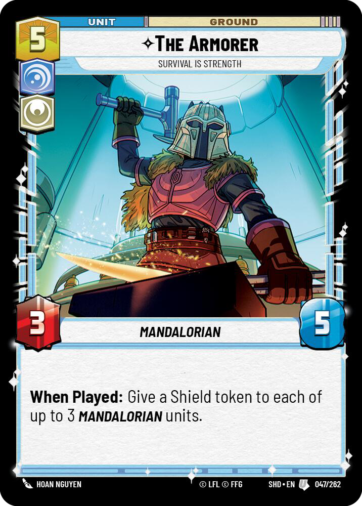 The Armorer, Survival Is Strength, Shadows of the Galaxy Card Art