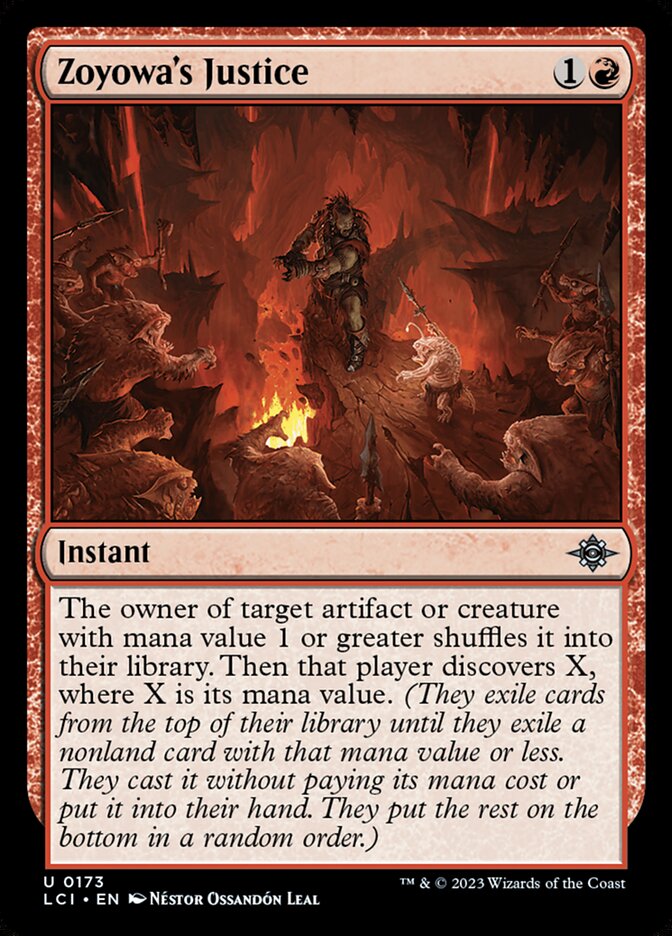 Zoyowa's Justice, The lost caverns of ixalan Card Art