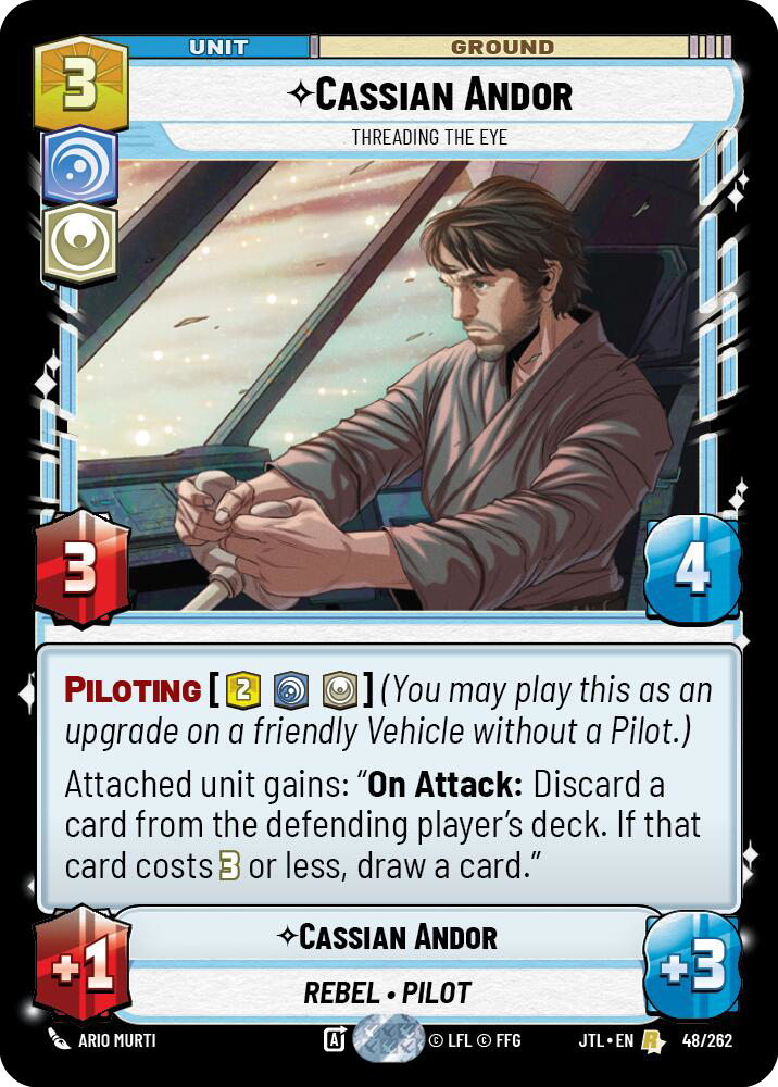 Cassian Andor, Threading the Eye, Jump to Lightspeed Card Art