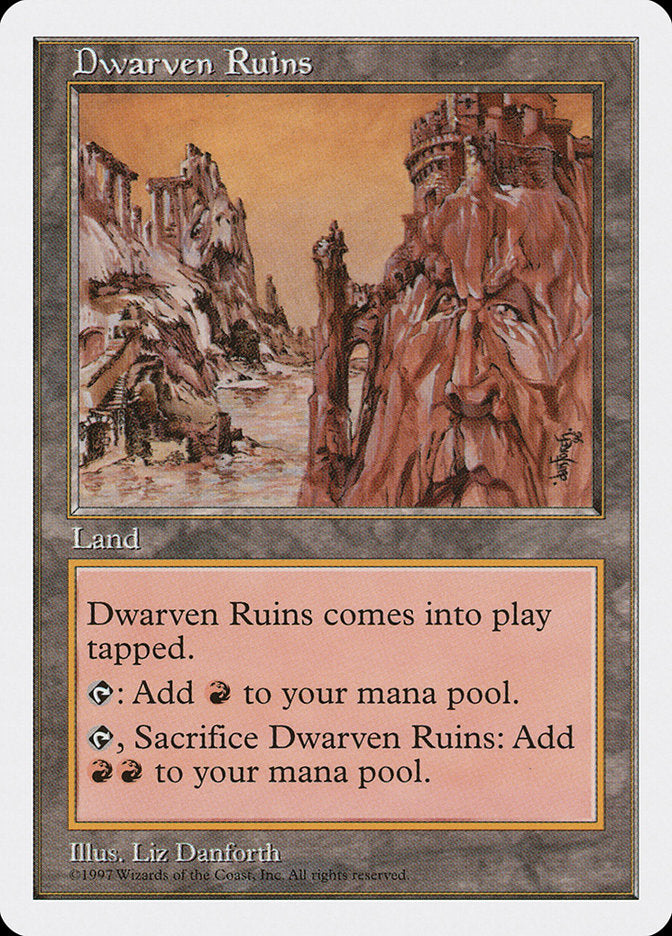 Dwarven Ruins, Fifth edition Card Art