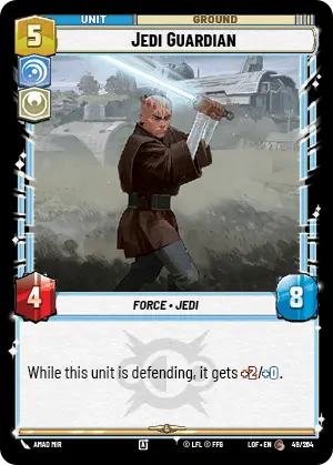 Jedi Guardian, Legends of the Force Card Art