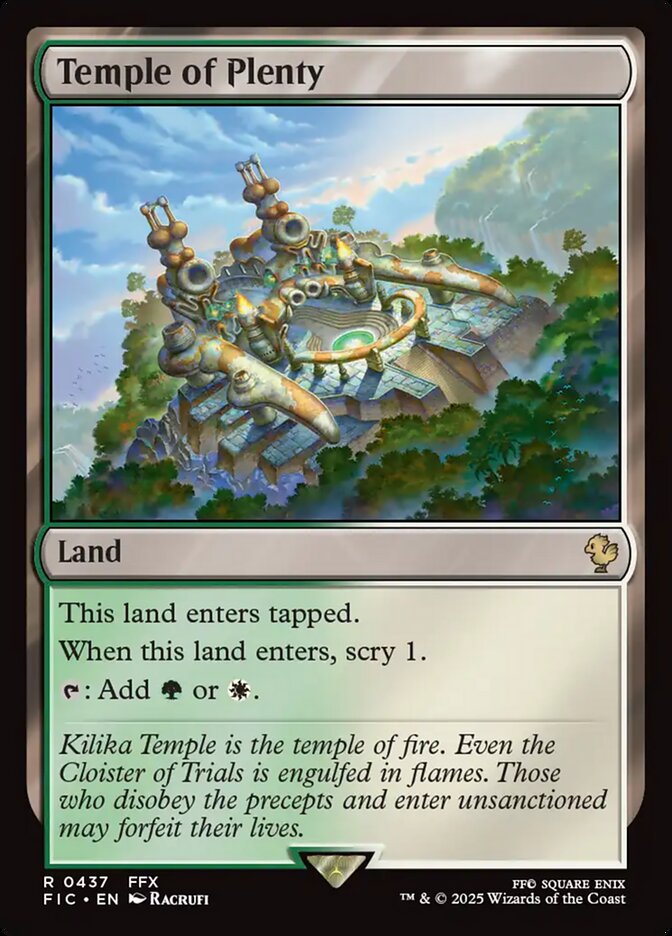 Temple of Plenty, Final fantasy commander Card Art