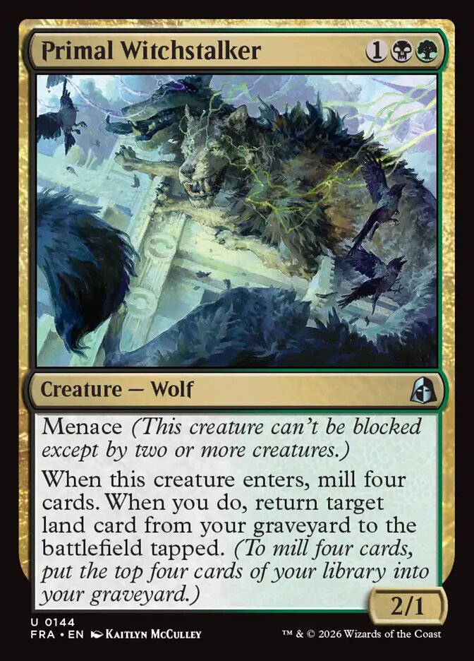 Primal Witchstalker, Reality Fracture Card Art