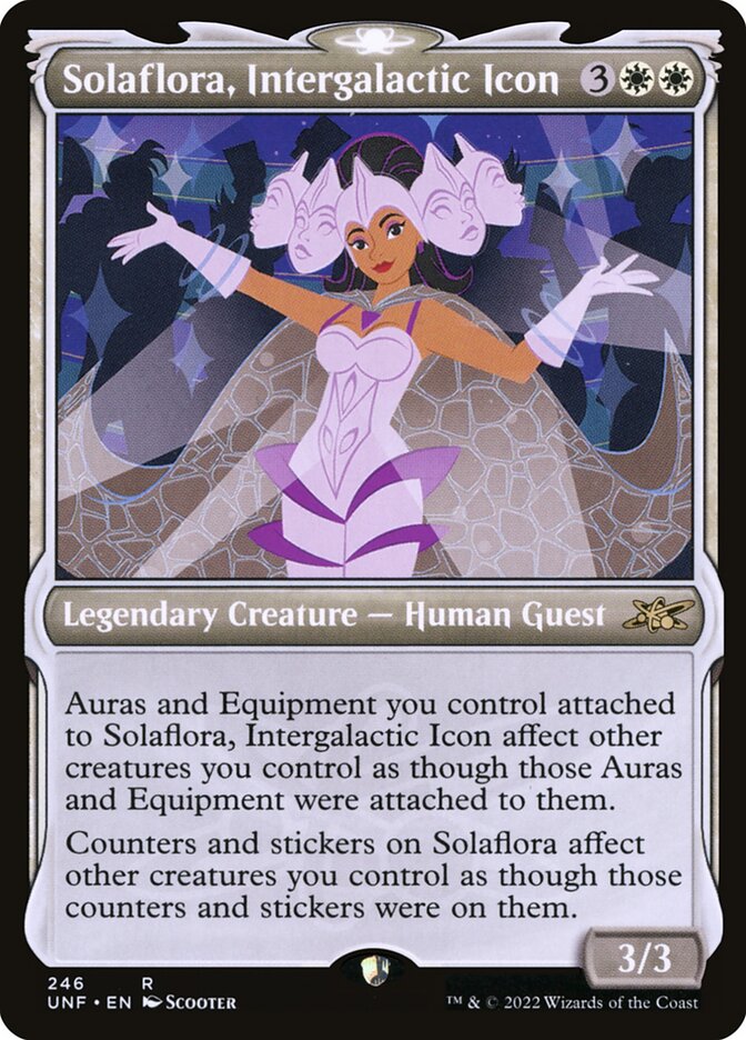 Solaflora, Intergalactic Icon, Unfinity Card Art