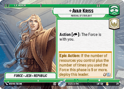 Avar Kriss, Marshal of Starlight - Hyperspace