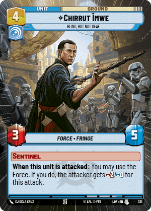 Chirrut Îmwe, Blind, but not Deaf - Hyperspace