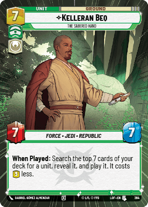 Kelleran Beq, The Sabered Hand - Hyperspace