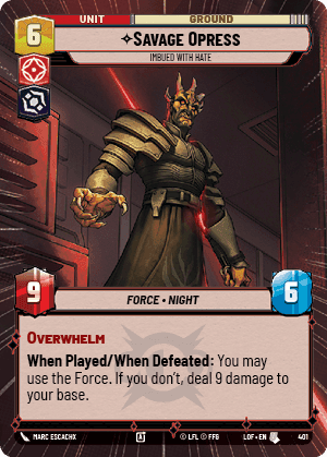 Savage Opress, Imbued With Hate - Hyperspace