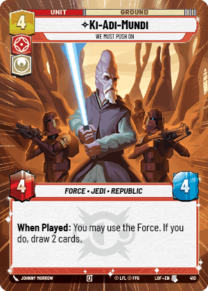 Ki-Adi-Mundi, We Must Push On - Hyperspace