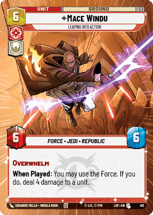 Mace Windu, Leaping into Action - Hyperspace