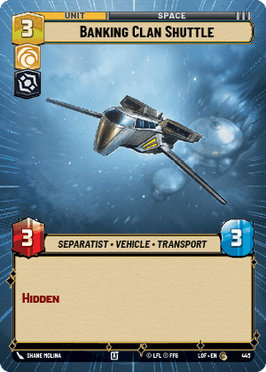Banking Clan Shuttle - Hyperspace