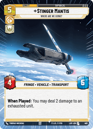 Stinger Mantis, Where Are We Going? - Hyperspace