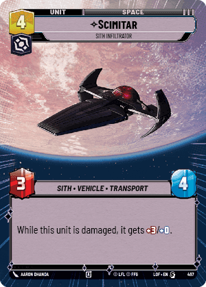 Scimitar, Sith Infiltrator - Hyperspace