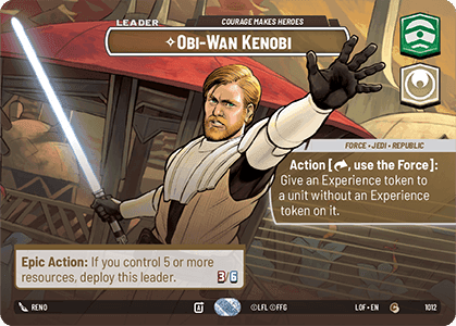 Obi-Wan Kenobi, Courage Makes Heroes - Showcase
