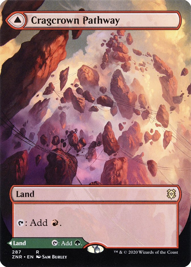 Cragcrown Pathway // Timbercrown Pathway, Zendikar rising Card Art