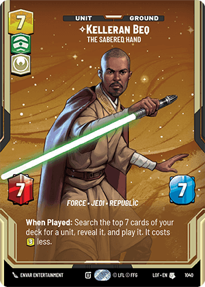 Kelleran Beq, The Sabered Hand - Prestige