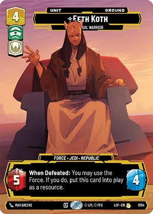 Eeth Koth, Spiritual Warrior - Prestige