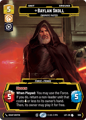 Baylan Skoll, Enigmatic Master - Prestige