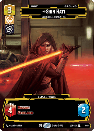 Shin Hati, Overeager Apprentice - Prestige