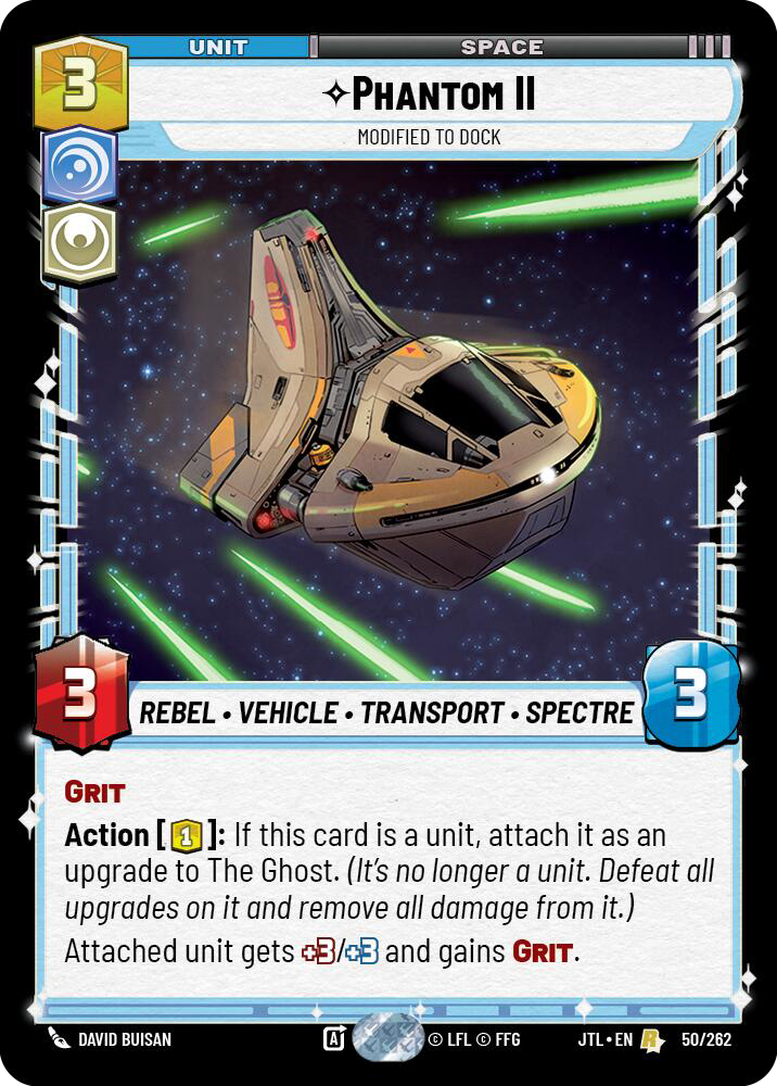 Phantom II, Modified to Dock, Jump to Lightspeed Card Art
