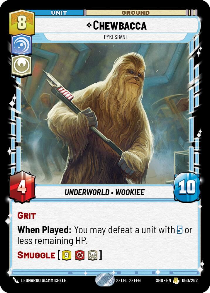 Chewbacca, Pykesbane, Shadows of the Galaxy Card Art