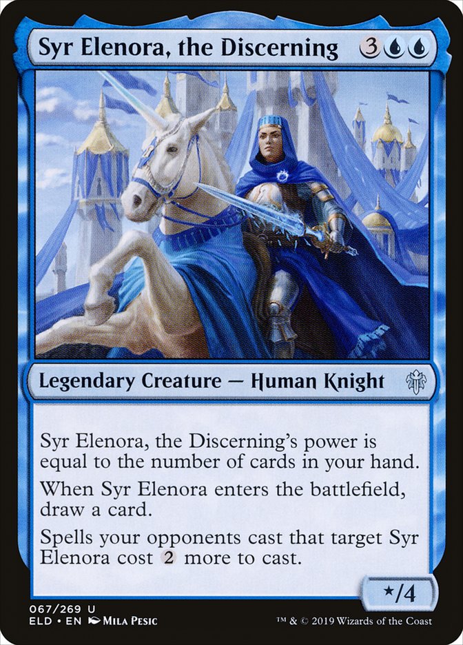 Syr Elenora, the Discerning, Throne of eldraine Card Art