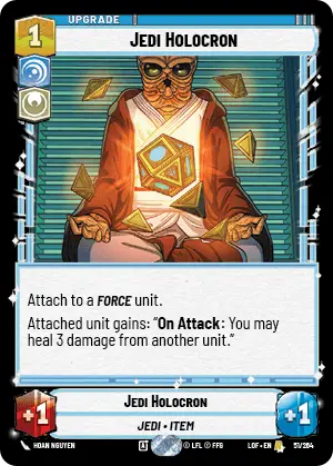Jedi Holocron, Legends of the Force Card Art
