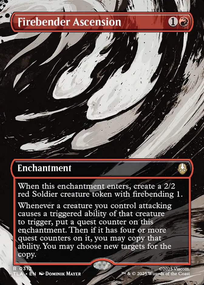 Firebender Ascension, Avatar: The Last Airbender Card Art