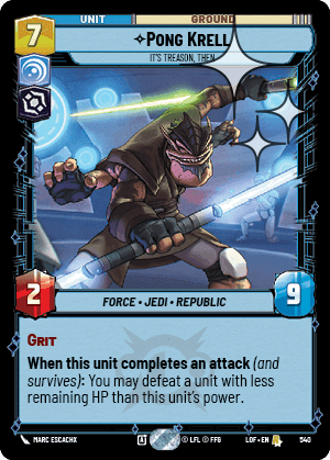 Pong Krell, It's Treason, Then - Foil