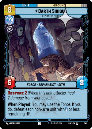 Darth Sidious, The Phantom Menace - Foil