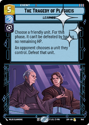The Tragedy of Plagueis - Foil