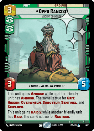 Oppo Rancisis, Ancient Councilor - Foil