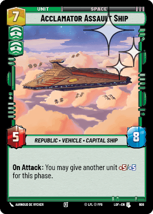 Acclamator Assault Ship - Foil