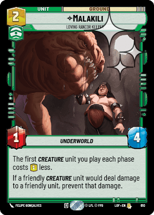 Malakili, Loving Rancor Keeper - Foil