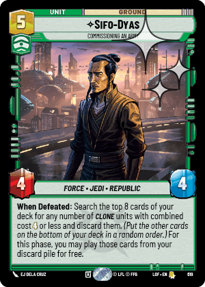 Sifo-Dyas, Commissioning An Army - Foil