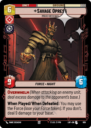 Savage Opress, Imbued With Hate - Foil