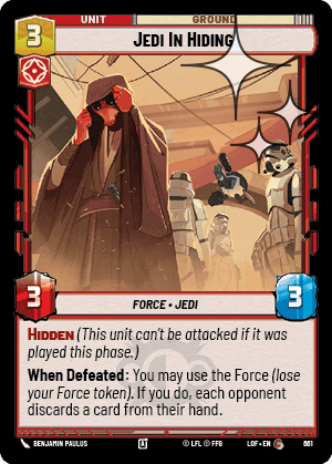 Jedi In Hiding - Foil