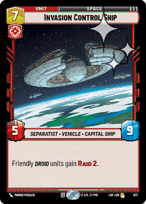 Invasion Control Ship - Foil