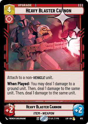 Heavy Blaster Cannon - Foil