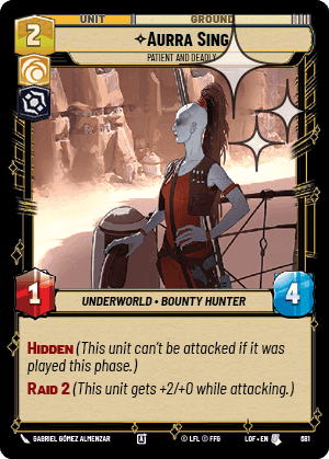 Aurra Sing, Patient and Deadly - Foil