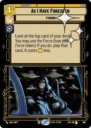 As I Have Foreseen - Foil