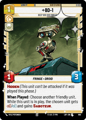BD-1, Beep Boo Boo Bweep - Foil
