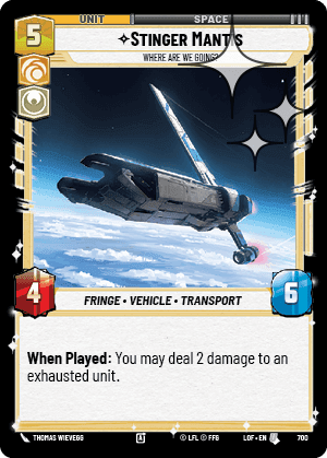 Stinger Mantis, Where Are We Going? - Foil