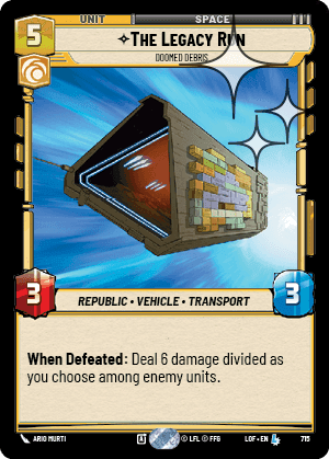 The Legacy Run, Doomed Debris - Foil
