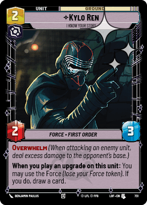 Kylo Ren, I Know Your Story - Foil