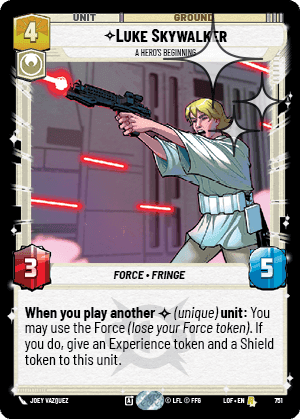 Luke Skywalker, A Hero's Beginning - Foil