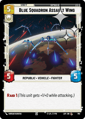 Blue Squadron Assault Wing - Foil