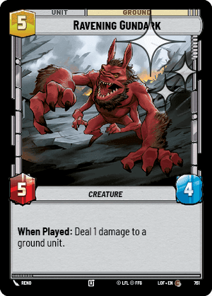 Ravening Gundark - Foil